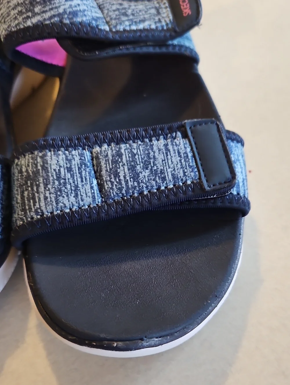 Skechers Blue Yoga Foam Sandals